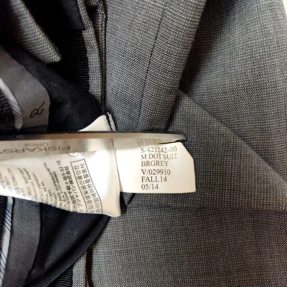 Banana Republic Pants Mens 32x32 Gray Flat Marzotto Wool Tweed Dress Slacks Suit